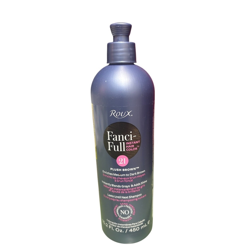 Roux Fanci-Full Instant Hair Color Rinse 21 Plush‎ Brown 15.2oz Unisex